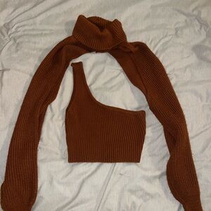 Rust/Brown SHEIN sweater set